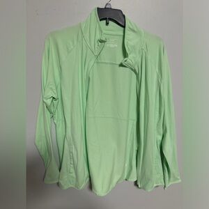 Plus Size Activewear Lime Green Jacket